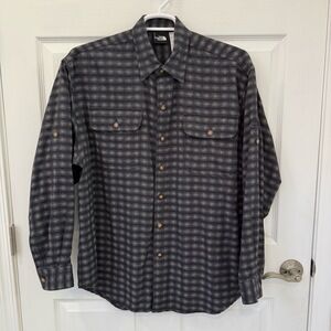 The North Face Shirt Mens‎ Large Plaid Casual Button Up Chest Pockets